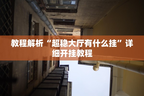 教程解析“超稳大厅有什么挂”详细开挂教程