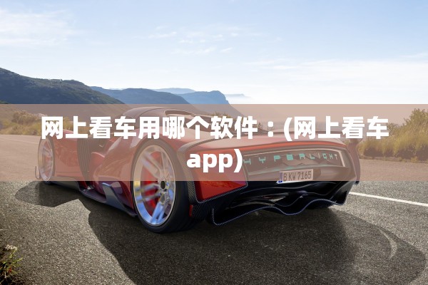 网上看车用哪个软件︰(网上看车app)