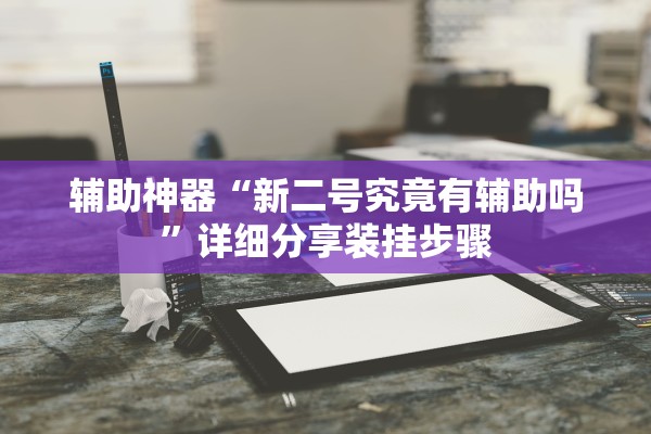 辅助神器“新二号究竟有辅助吗	”详细分享装挂步骤