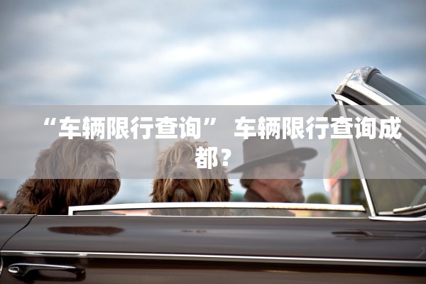“车辆限行查询” 车辆限行查询成都？