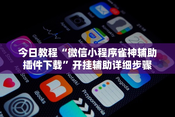 今日教程“微信小程序雀神辅助插件下载”开挂辅助详细步骤