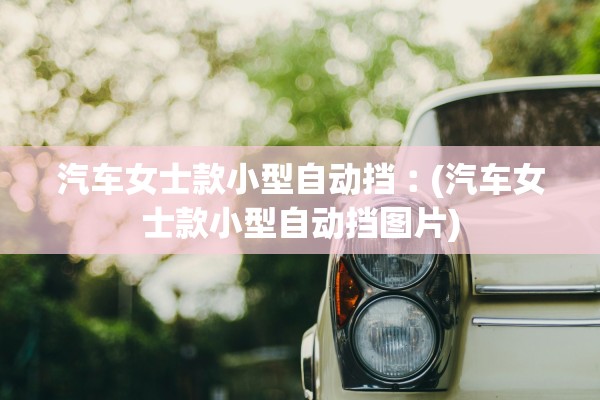 汽车女士款小型自动挡︰(汽车女士款小型自动挡图片)