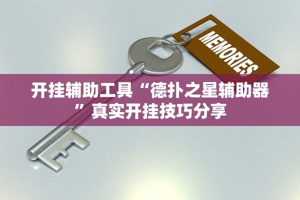 开挂辅助工具“德扑之星辅助器”真实开挂技巧分享