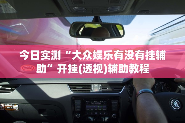 今日实测“大众娱乐有没有挂辅助”开挂(透视)辅助教程