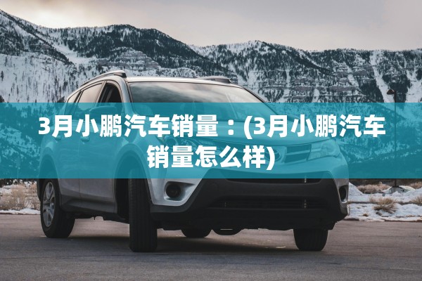 3月小鹏汽车销量︰(3月小鹏汽车销量怎么样) 3月小鹏汽车销量︰(3月小鹏汽车销量怎么样)