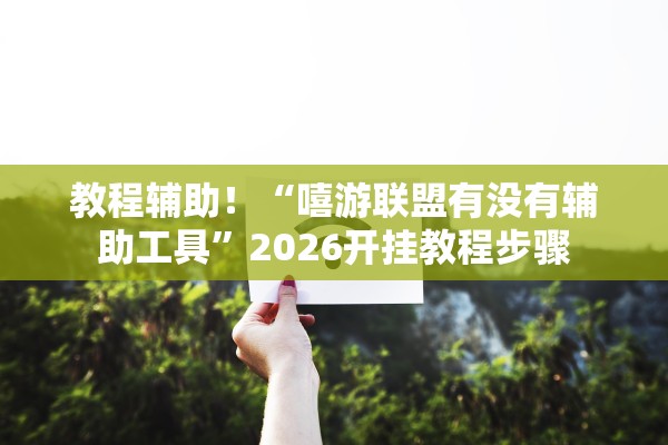 教程辅助！“嘻游联盟有没有辅助工具	”2026开挂教程步骤