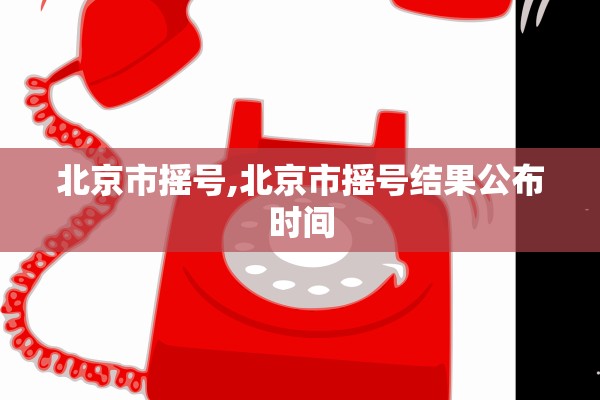 北京市摇号,北京市摇号结果公布时间
