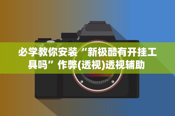 必学教你安装“新极酷有开挂工具吗”作弊(透视)透视辅助 