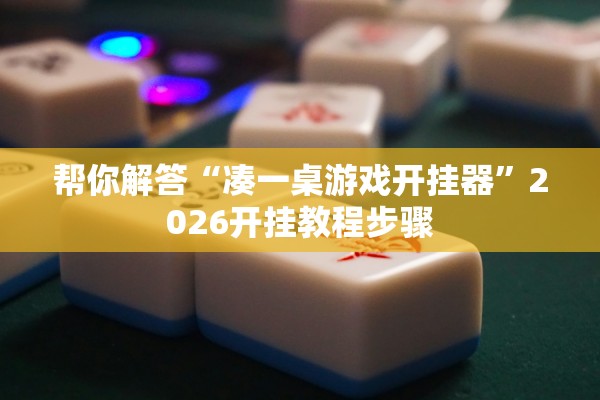 玩家必备攻略“小程序麻将是不是有挂	”附开挂脚本详细步骤