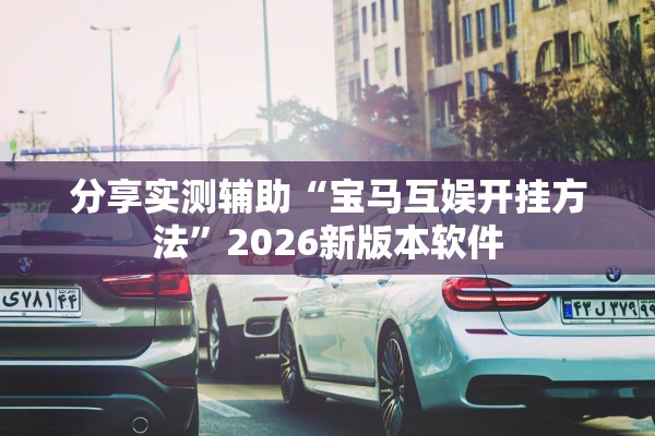 分享实测辅助“宝马互娱开挂方法”2026新版本软件