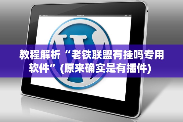 教程解析“老铁联盟有挂吗专用软件”(原来确实是有插件) 