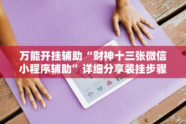 万能开挂辅助“财神十三张微信小程序辅助	”详细分享装挂步骤